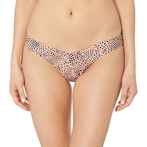 Seafolly Women's V High Cut Pant Bikini Bottom Swimsuit, Safari spot Rose Sands, 6 US