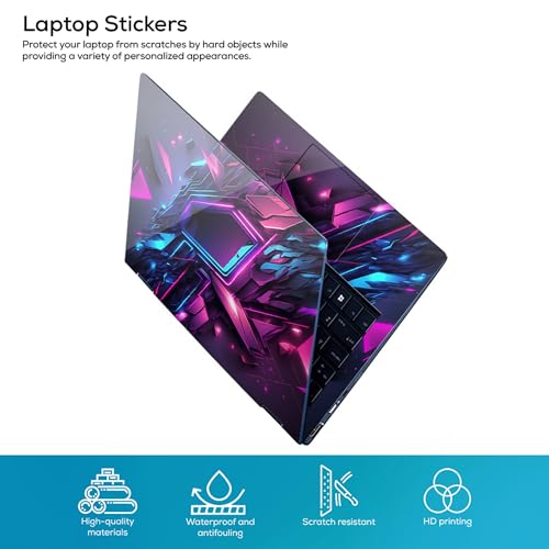 Image of Full Body Laptop Skin Bubble-Free| Laminated| Removable| HD Quality Sticker for Laptops Upto 15.6 Inches Compatible with Hp /Dell /Acer /Lenovo /Asus etc.(Pattern-213)