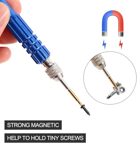 Image of SCHOFIC 5-in-1 Multifunctional Small Precision Pocket Mini Screwdriver Set for Eyeglass, Smartphone, Tablet, Watch Repair Tool Kit (Random Color)