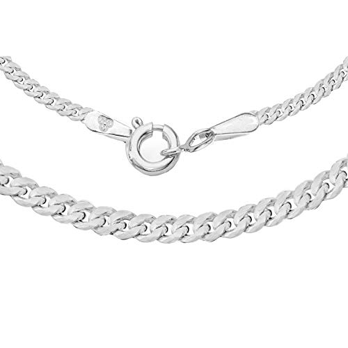 Chaîne femme Argent 925 maille gourmette solide Tuscany Silver anti-ternissement