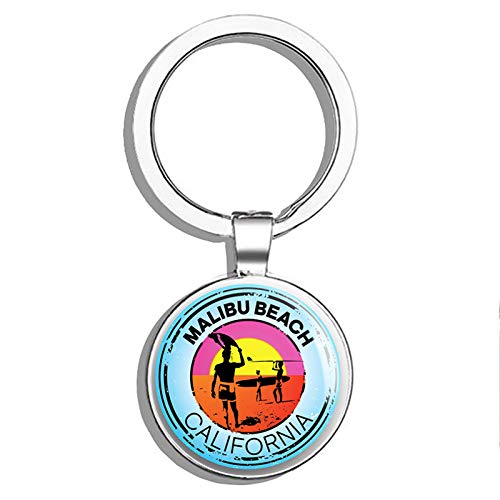 PRS Vinyl Malibu Beach Water Ski Keychain