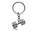tumundo® Edelstahl Schlüssel-Anhänger Hantel Boxhandschuh Gewicht Fitness Bodybuilding Schlüsselring Autoschlüssel Sport, Variante_:Variante 8