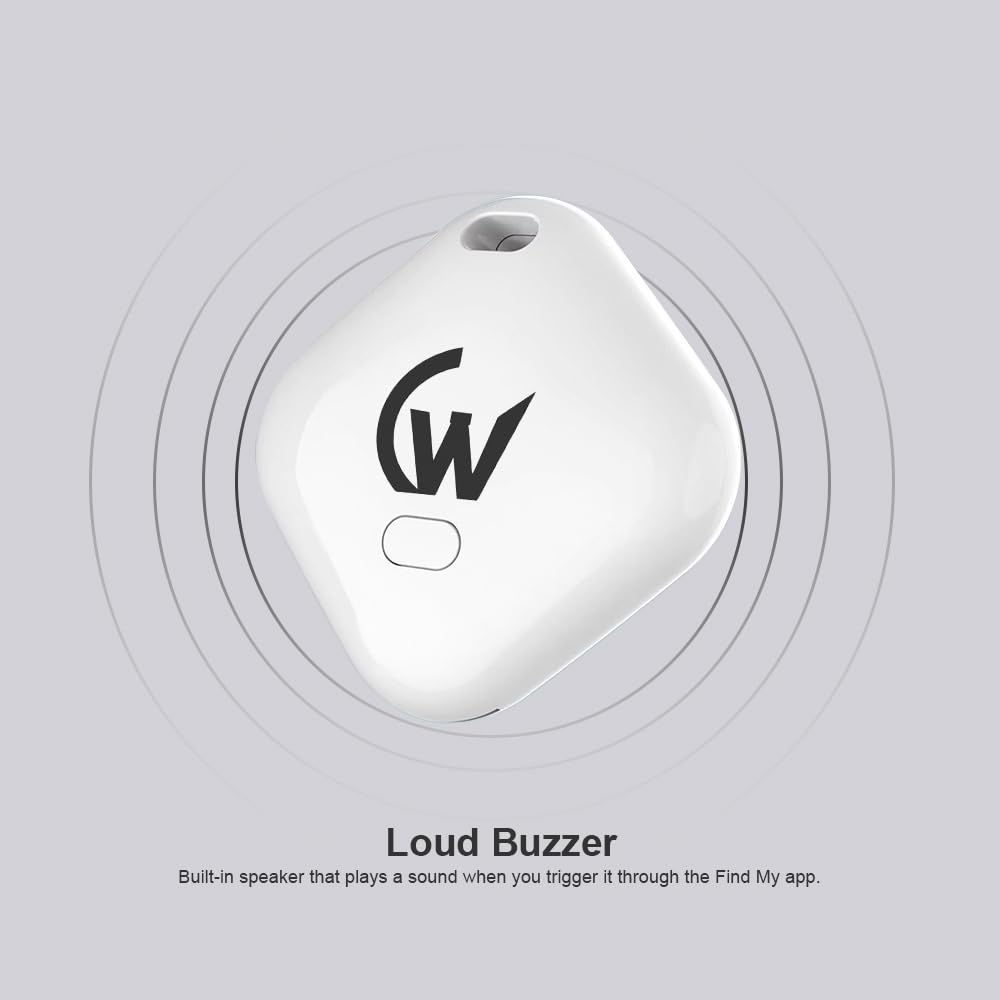 Apple Find My Tracker Tag with Loud Buzzer (White) at ₹449 – Amazon