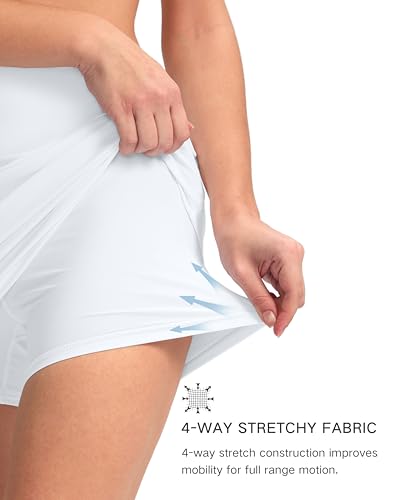 Image of G Gradual Women's 16 inch Swim Skirt with Pockets High Waisted Tummy Control Modest Swimsuit Bathing Suit Bottoms for Women