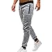 Pantalon Taille mi-Haute Poches de Jogging pour Hommes Décontracté avec Fermeture à glissière Pantalon de survêtement de Sport Cordon de Serrage Pantalon pour Petit Portefeuille