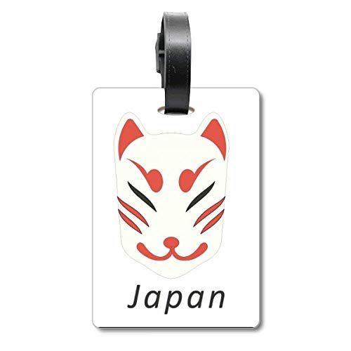 Étiquette d'identification accessoire bagage motifs traditionnels japonais masque de renard
