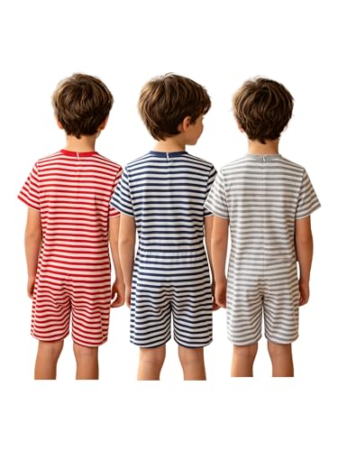 Salopette pour autisme et vêtements adaptés enfants aux manches courtes