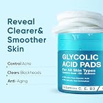 Elvira Glycolic Acid Exfoliating Facial Pads With 10% Glycolic Acid, 2% Salicylic Acid & Niacinamide - 60 Toner Pads, Daily Peel Treatment for Acne Prone Sensitive Skin - Image 2