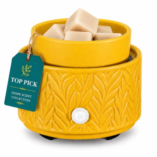 nawaza Ceramic Wax Melt Warmer 4-in-1 Electric Scented Candle Wax Burner