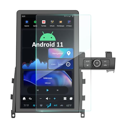 AuCar 14.4 Inch HD Screen Protector for Ford F150, For Nissan GTR R35, For Infiniti G37 QX70, For GMC Sierra Silverado, Designed for 14.4" Universal Car Radio Head Unit Dashboard Touchscreen