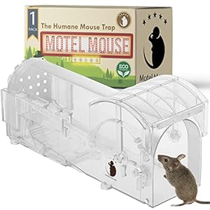 Pet Friendly Indoor Outdoor Mousetrap – Most Simple and Highly Sensitive – Catch and Release Alive – Reusable – Pet Friendly – Easy to Clean