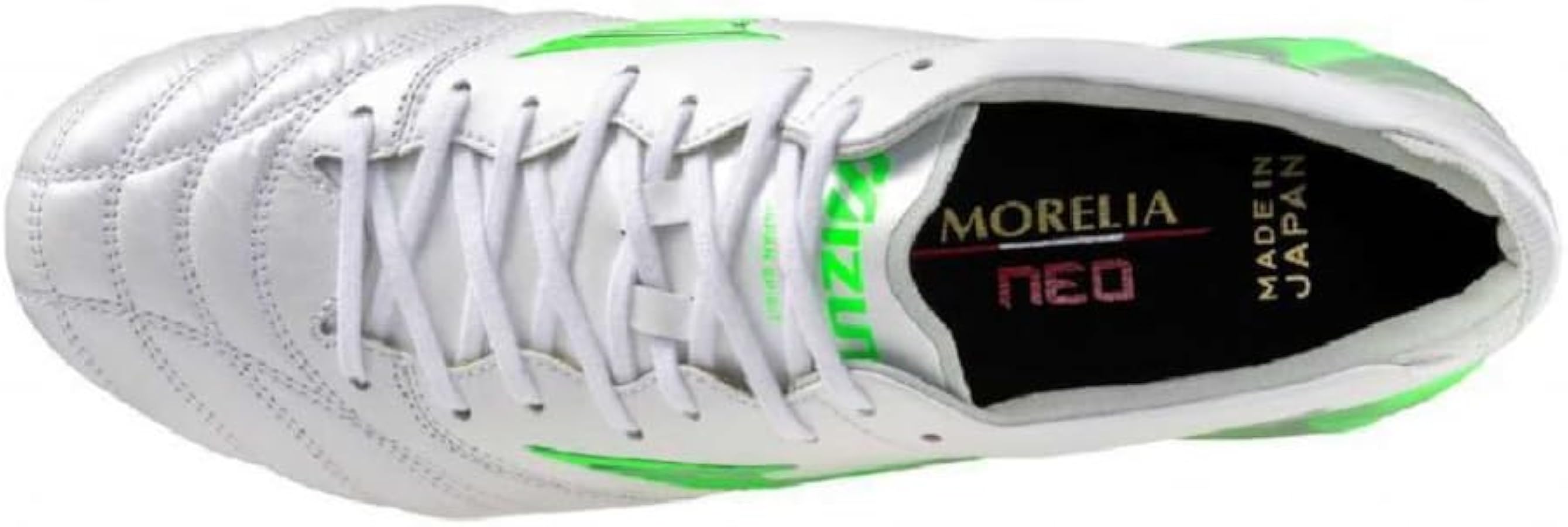 Mizuno Morelia サッカーシューズ ホワイトグリーン モレリアネオ4 ミズノ モレリアNEO4 β JAPAN mizuno サッカー スパイク