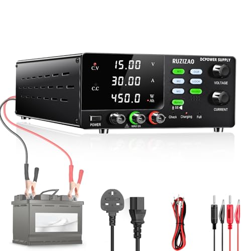 15V 30A Variable Bank Power Supply, 450W High Power Encoder Regul...