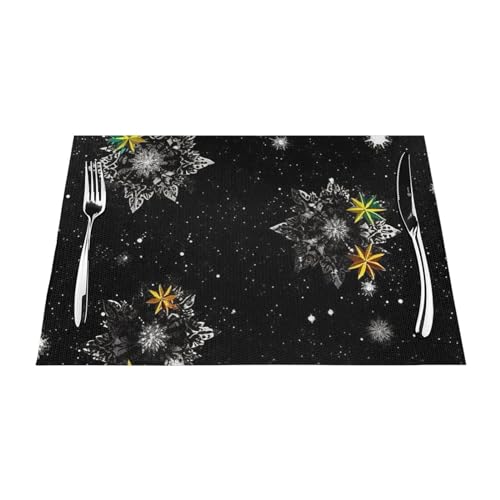 Set de table antidérapant résistant chaleur pour cuisine et maison