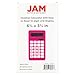 JAM PAPER Desktop Calculator - 10 Digit LCD Display - 3 3/4 x 6 3/4 Inches - Fuchsia Pink - Bulk 10/Pack