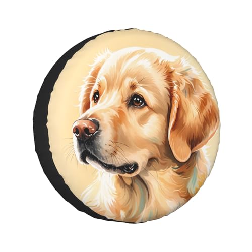 Image of Funny Dog Spare Tire Cover Wheel Protector Weatherproof Wheel Cover Universal Decorative Accessories for Camper RV SUV Travel Trailer 17 inch