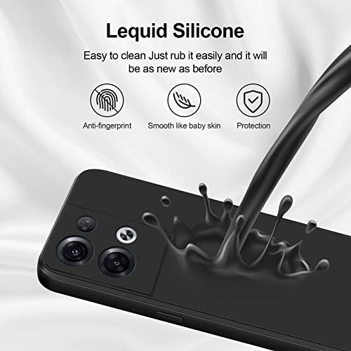 GiiYoon Case Compatible with OPPO Reno8 Pro, Silky-Soft Touch Full-Body Protective Phone Silicone Case - Image 4
