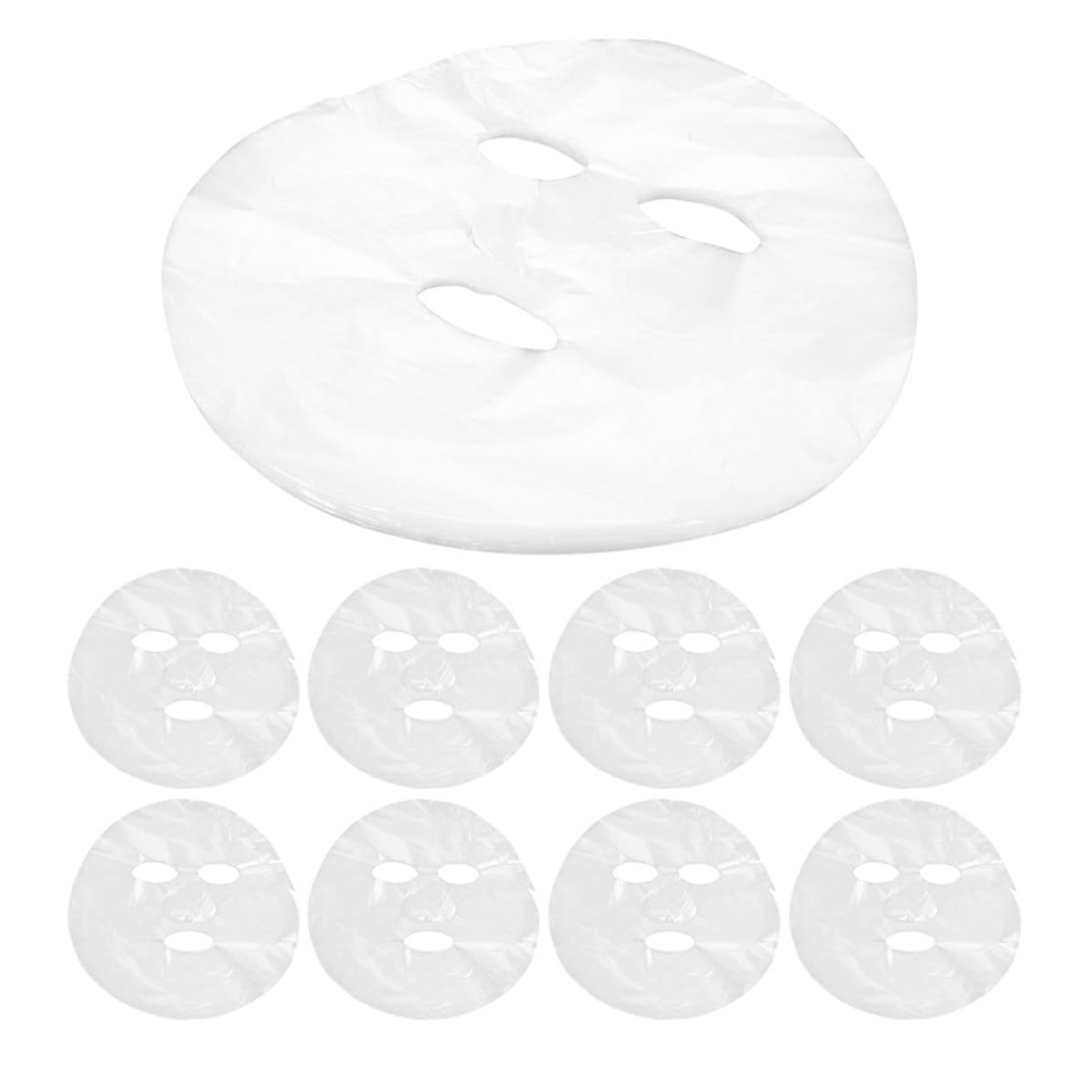 Wrap Face and Condition Skin Absorption that Boosts Improves, 600pcs Disposable Facial Plastic Mask Sheet for Skincare Single Use Pe Material Moisturizing Beauty Travel