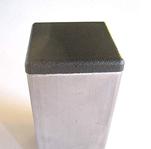 Image of 2 Inch Square Tubing Plastic Plugs End Cap Fence Post Pipe Cover Tube Chair Glide Insert Finishing Plug 10 Pieces