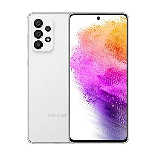 Samsung Galaxy A73 Branco, com Tela de 6,7?, 5g, 128 Gb e Câmera Traseira Quádrupla - Sm-a736bzwgzto