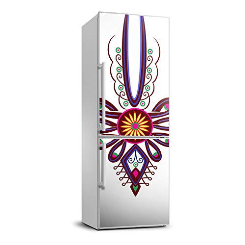 Vinilo para nevera de 60x180 cm con diseño étnico de patrón polaco para decorar la cocina 2