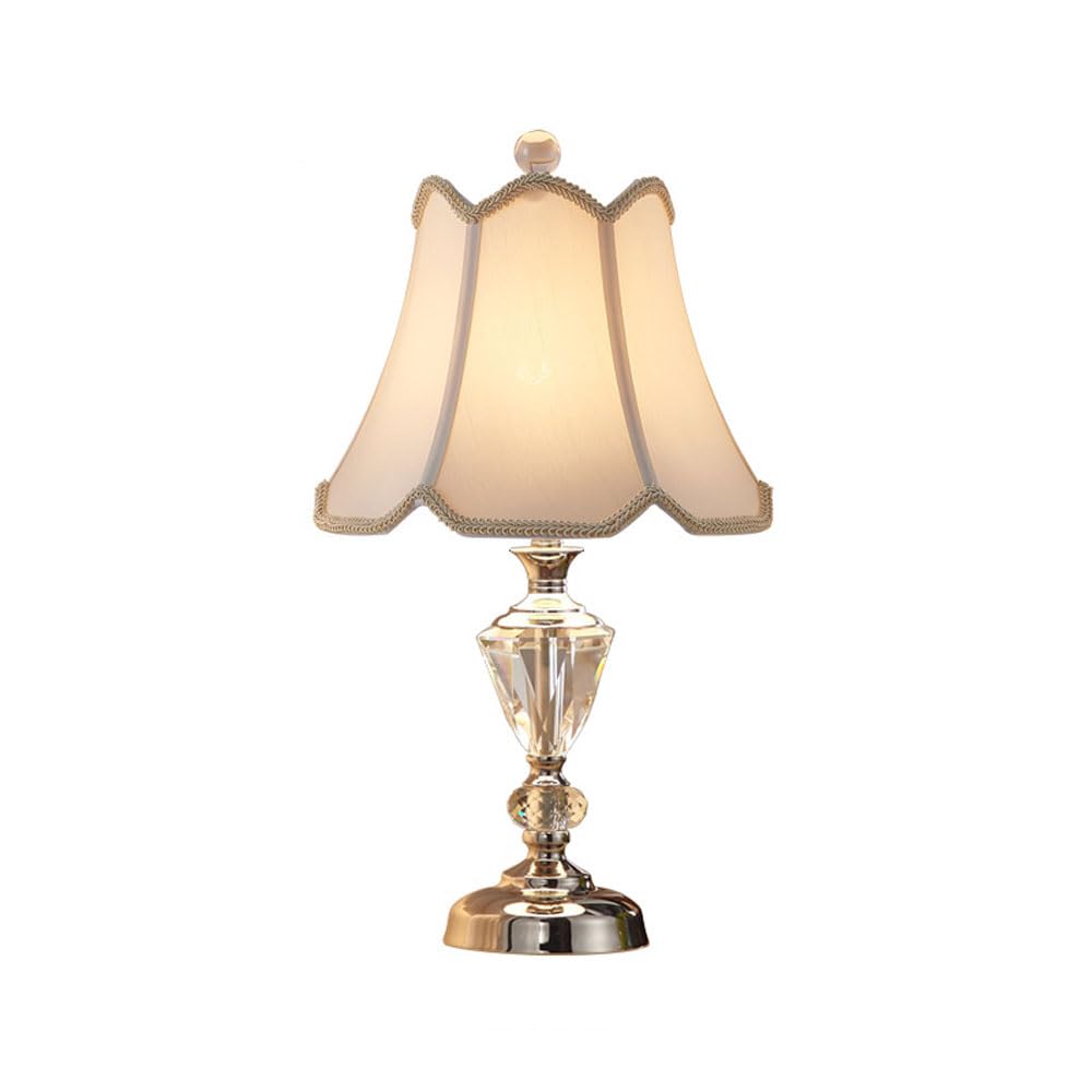 Kristall Nachttischlampe, moderna lampada da notte con luce fissa, perfetta per Schlafzimmer, Wohnzimmer und Büro