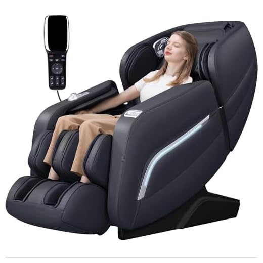 iRest 2021 Massage Chair, Full Body Zero Gravity Recliner with AI Voice Control, Handrail Shortcut Key, SL Track, Bluetooth, Yoga Stretching, Foot Rollers, Airbags, Heating (Black)