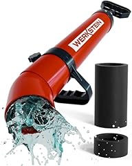 WERKSTEIN Rohrreinigungspumpe I Hochdruck Abflussreiniger zur schnellen und effektiven Rohrreinigung in Bad, Küche und WC I Made in Germany I Rohrreiniger Abflussreiniger Pumpe Rohrreiniger Druckluft