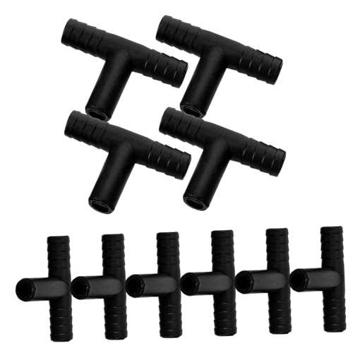 SOLUSTRE 10pcs Water Hose Fittings Small Fountain Garden Hose Quick Connect y Connector Black