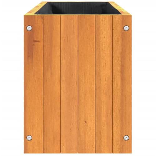 Pot de fleurs en bois d'acacia pour embellir votre balcon