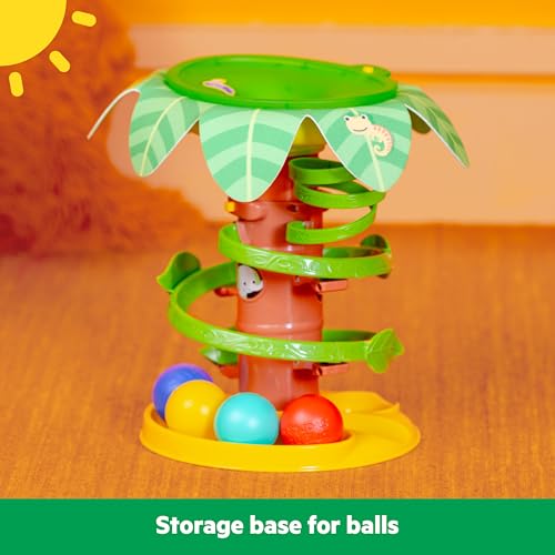 Image of Bright Starts Tropical Twirl Ball Play Toy with Lights & Music, 5 Balls Included, Unisex, 6 Months+