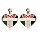 Palestine Earrings for Women Rhinestone Free Palestine Power Fit Drop Earrings Palestine Flag Earrings Save Gaza Palestine Jewelry Accessories Gifts (Style C)