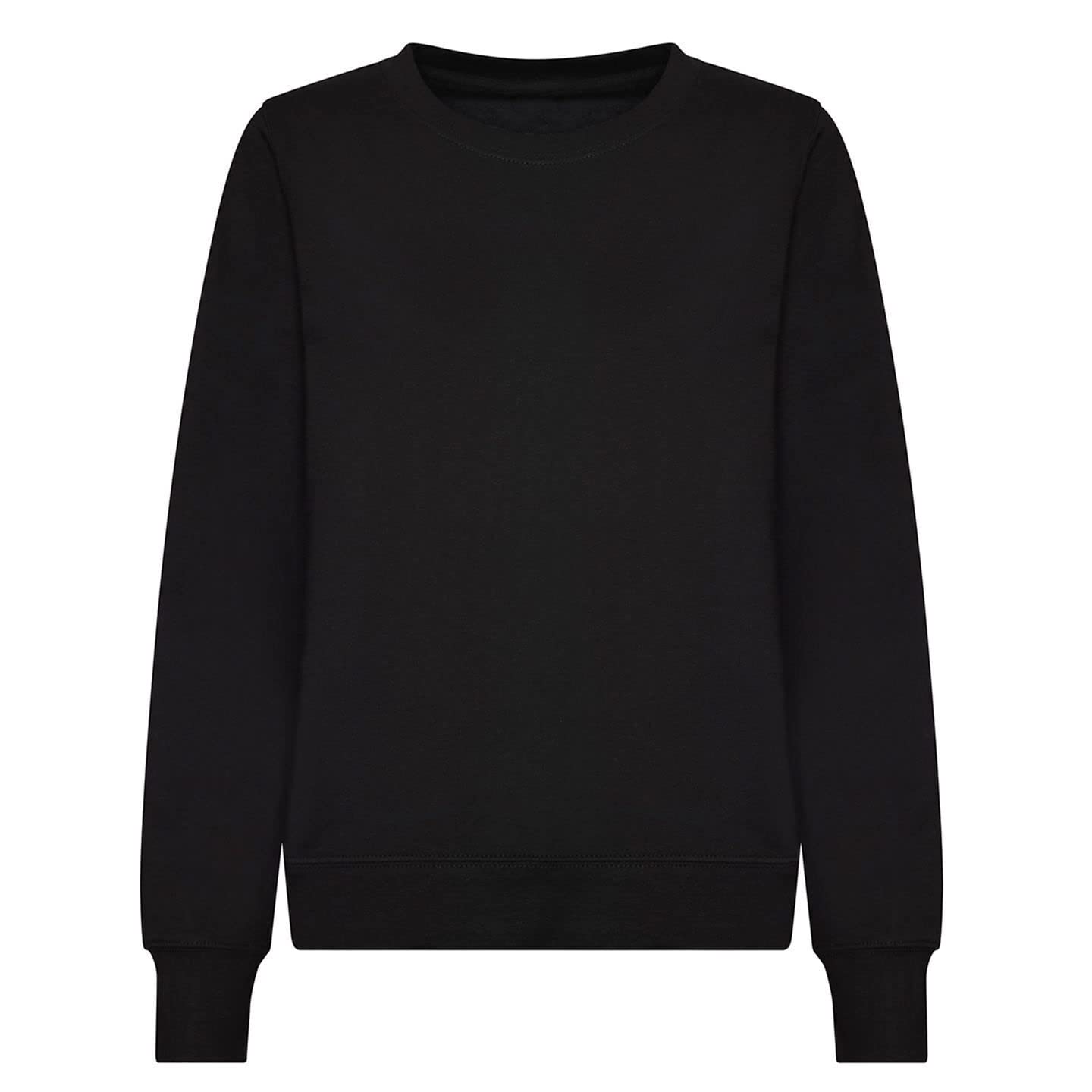 Just Hoods Women's Noir Sweatshirt Round Neck Woman Awdis