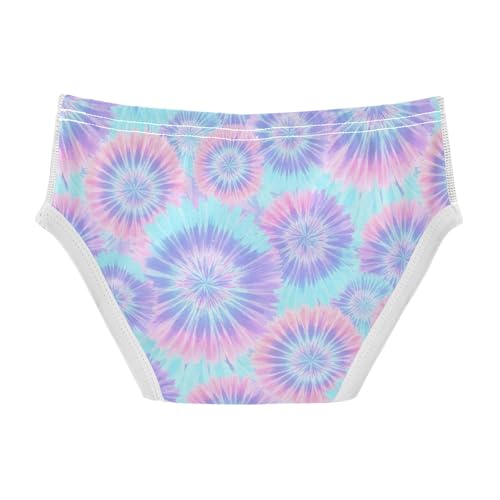 ODAWA Pastel Tie Dye Cotton Toddler Underwear, Tag-Free Comfort Boy Underwear 2T2