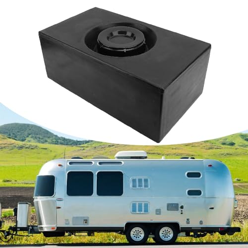 Image of RV Water Holding Tank 8 Gallons Leakproof Impact Resistance Black for RVs Trailers s Boats, RV Water Storage Tank, Leak Proof, for Trailer Boat Yacht