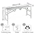 ZxaeuDo Folding Steel Scaffolding Ladder 5.3 ft,Multi Purpose Platform, Home Engineering Portable Workbench-1000-Pound-Capacity