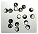 Produktbild AdorabFruit 12 mm natürlicher Quarzkristall -Cabochon -Farbwechsel durch Temperaturperlen Anhänger for DIY Schmuckmaking -Armbandzubehör 50pcs (Metal Color : NO.2)