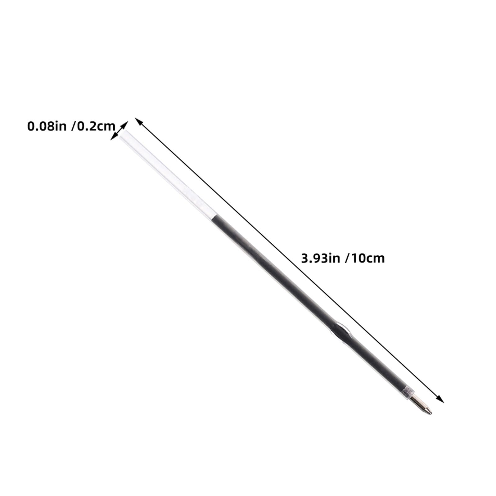Holibanna 600 Pièces Recharges pour Stylos-bille Noir Lot de Recharges de Pointe Bille Remplaçables pour Bureau École et Usage Quotidien