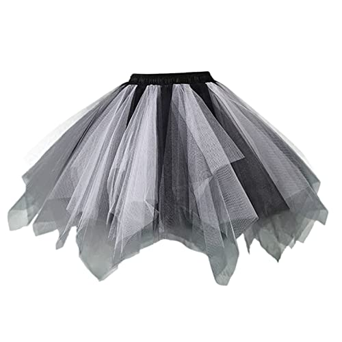 Disfraces de carnaval para bebé, niña, falda de tutú suave y mullida, para fiestas infantiles, carnaval, niñas, malla, tutú, falda de princesa, gris, 6-10 años