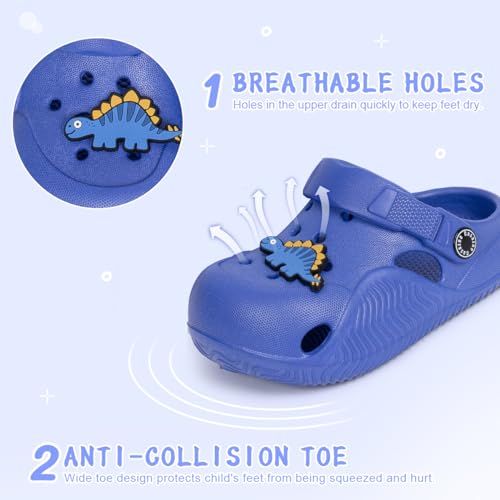 Image of Casazoe Toddler Boys Girls Cute Garden Clogs Kids Slip On Water Shoes EVA Lightweight Summer Slipper Slides Baby Comfort Sandals Children Outdoor Shower Beach Pool Play Shoes