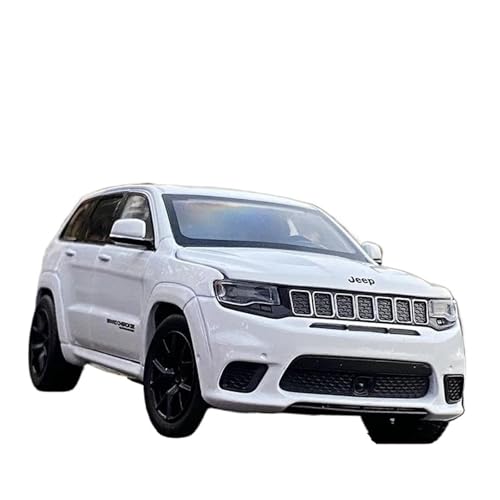 Diecast 1:32 for Jeeps Grand Cherokee Alloy Car Models Openable Doors Simulation Scale Model Kits Collection Ornaments(White)