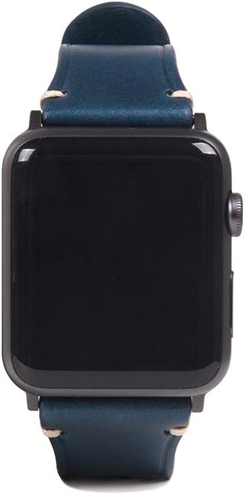 SLG Design D7 STRIPE for Apple Watch 42 mm, Blue, Italian Premium Leather, Handcrafted - Image 3