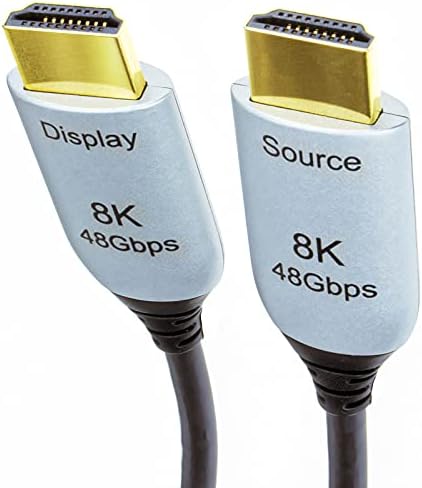 kenable HDMI 2.1 Active Optical Cable Slim AOC HDR 48Gbps 8K 60Hz/4K 120Hz 10m [10 metres]
