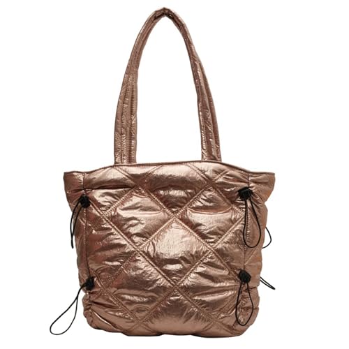 Sac à bandoulière en nylon matelassé grande capacité pour femme
