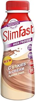 SlimFast Multipack Bottle Cookie and Cream Shake, 6 x 325 ml