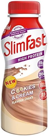 SlimFast Multipack Bottle Cookie and Cream Shake, 6 x 325 ml