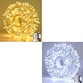 JMEXSUSS 400 LED White Christmas Lights Outdoor