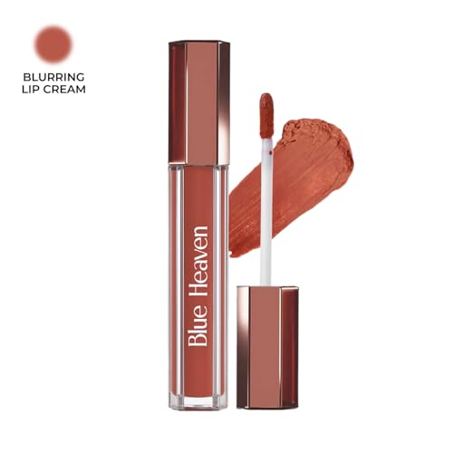 Image of Blue Heaven Roseate Lip Cream| Light Weight Mousse Texture | Hydrating & Plumping Liquid Lipstick for women | Enriched with Peptides, Hyaluronic Acid & Cocoa Butter | Infinite Brown | 3.5ml