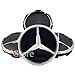 Produktbild 4 Stück Nabenkappen passend für Mercedes 60mm Schwarz Glanz Felgen Legierung Nieten