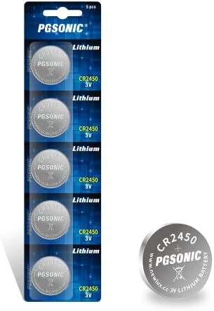 CR2450 3V Lithium Battery (5pcs)